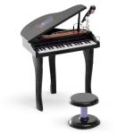 HOMCOM Mini Electronic Piano W/Stool-Pink(c-3)