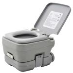 HOMCOM Portable Travel Toilet 10L Grey(c-2)