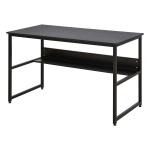 HOMCOM bureau voor werkkamer computertafel kantoortafel thuiskantoor modern design spaanplaat metaal zwart 120 x 60 x 75 cm