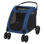 PawHut Small-Medium Dog Trailer w/ Mesh Windows Large Door 4 Wheels Cushion Red(c-3)
