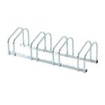 HOMCOM 4-Bike Floor Bike Stand-Silver(c-1)
