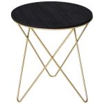 HOMCOM Metal Frame 2-Tier Particle Board Coffee Table(c-4)