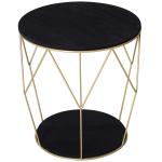 HOMCOM Metal Frame 2-Tier Particle Board Coffee Table(c-5)
