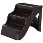 PawHut Domestic Pets Deluxe Sponge 3-Step Staircase Beige(c-2)