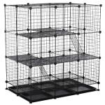 PawHut Metal 2-Tier Small Animal Cage Blue(c-1)
