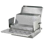 Pawhut Stainless Steel Pet Feeder , 58.4Lx30.5Wx25.4H cm-Brown(c-6)