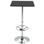 HOMCOM Adjustable Aluminium Bar Table-Silver(c-9)