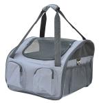 Pawhut 41Lx34Wx30H cm Pets Carrier Folding Bag-Grey(c-2)