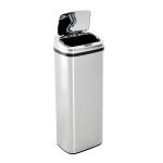 HOMCOM 50 L Stainless Steel Sensor Trash Can W/ Bucket-Black(c-7)
