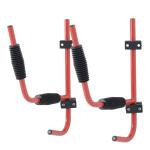 HOMCOM Canoe/Kayak Aluminum Wall Mount Hangers-Red(c-1)