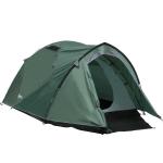 Outsunny Dome Tent for 3-4 Person Family Tent with Screened-In Porch Waterproof Dark Grey(c-2)