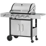 Outsunny Camping Cupboard Foldable Camping Kitchen Storage Unit w/ Windshield & 6 Shelves(c-1)
