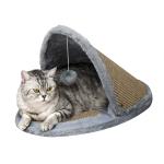 PawHut Cat/Kitten bed w/ sisal scratching post(c-4)