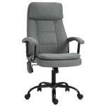Vinsetto Faux Linen 2-Point Massage Office Chair Grey(c-3)