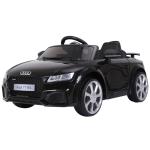 HOMCOM Kids Licensed Audi TT Ride-On Car 6V Battery w/ Remote Suspension Headlights and MP3 Player 2.5-5km/h Black(c-1)