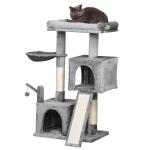 PawHut 36Lx36Wx44H cm Cat Tree Scratching Post-Beige(c-3)