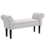 HOMCOM Vintage Bed Bench Armed Ottoman Footstool End of Bed Upholstered Seat Furniture(c-5)