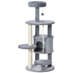 PawHut 36Lx36Wx44H cm Cat Tree Scratching Post-Beige(c-7)