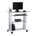 HOMCOM Corner Gaming Desk for Home Office w/ Monitor Stand Cup Holder Headphone Hook(c-4)