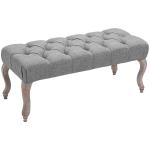 HOMCOM Vintage Bed Bench Armed Ottoman Footstool End of Bed Upholstered Seat Furniture(c-2)