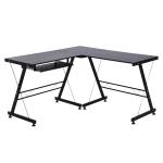 HOMCOM Corner Gaming Desk for Home Office w/ Monitor Stand Cup Holder Headphone Hook(c-8)