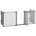 PawHut Heavy Duty 4 Panel Pet Playpen Folding Metal Dog Crate Kennel 82 x 82 x 60 cm(c-2)