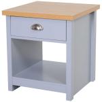 HOMCOM Wooden Small Side Coffee Table w/Open Bottom Shelf Space for Home Office(c-3)