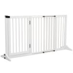 Pawhut Wooden Pet Fence-White(c-6)