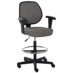 Vinsetto Tall Ergonomic Mesh Back Chair for Office Desk w/ Adjustable Height Footrest and 360 Swivel Black(c-4)