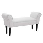 HOMCOM Vintage Bed Bench Armed Ottoman Footstool End of Bed Upholstered Seat Furniture(c-4)