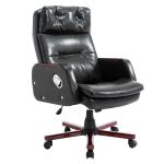 HOMCOM PU Leather Adjustable Office Chair-Black(c-2)