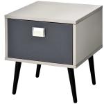 HOMCOM Side Cabinet, 50Wx40D x70H cm-Natural Wood Colour(c-9)