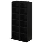 HOMCOM Set of 2 CD Media Display Shelf Unit Tower Rack w/ Adjustable Shelves Wood Color(c-5)