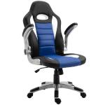 HOMCOM Racing PU Leather Office Chair-Black/Red(c-3)