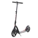HOMCOM Teen/Adults Aluminium Folding Kick Scooter w/ Shock Mitigation System Black(c-2)