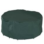 Outsunny PVC Coated Large Round 600D Waterproof Outdoor Furniture Cover Green(c-2)