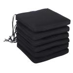 Outsunny Set of 6 Chair Cushion Seat Pads Dining Chair w/ Straps Indoor Outdoor(c-1)
