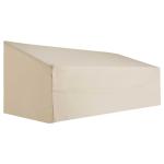Outsunny Waterproof Furniture Cover For 3 Seat Rattan Sofa, 600D Oxford Cloth, 218Lx111Wx101H cm-Beige/Coffee(c-3)