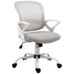 Vinsetto PU Plastic Adjustable Armrest Home Office Chair White(c-11)