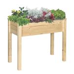 Outsunny Wooden Garden Potting Table Galvanized Metal Workstation Sink Shelves and Hooks(c-1)