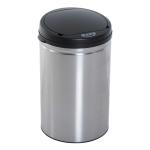 HOMCOM Contenedor Papelera Cubo Basura 50L con Sensor Detector Movimiento automático Acero Inoxidable (Varios tamaños)(c-2)