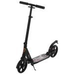 HOMCOM Patinete Plegable con Altura Ajustable Scooter con Manillar para Adultos y Niños (más de 14 años) Tipo Monopatín con Grandes Ruedas y Freno Carga 100kg(c-2)
