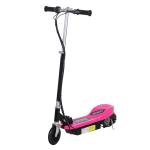 HOMCOM Patinete Plegable Niño Eléctrico tipo Scooter con Manillar Azul Ajustable Freno y Pie de Apoyo 120W Carga 50kg 78x37x99cm(c-3)