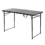 Outsunny Mesa de Camping Plegable y Portátil tipo Mesa Buffet Auxiliar Ligera y Multiusos con Asas 86x86x71.5cm(c-2)
