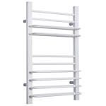 HOMCOM Toallero Eléctrico de Pared Radiador Calentador Secador Térmico de Toallas para Baño 50-55℃ 200W 16 Barras Aluminio y PP 50x18x80cm(c-1)