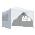 Outsunny Carpa Gazebo 3x3 m con Paredes Desmontables y Ventanas Incluye Bolsa de Transporte Cuerdas y Piquetas Color Azul(c-2)