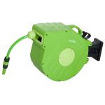 DURHAND Carrete de Cable Automática Retráctil de 20m Carrete Enrollador con Protección Térmica Montaje en Pared 28x20x27 cm Azul(c-3)