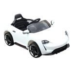 HOMCOM Coche Eléctrico para Niño +3 Años con Mando a Distancia MP3 USB Luces y Sonidos Apertura de Puerta Carga 25kg 115x65x50cm