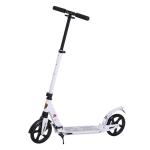 HOMCOM Patinete Plegable con Altura Ajustable Scooter con Manillar para Adultos y Niños (más de 14 años) Tipo Monopatín con Grandes Ruedas y Freno Carga 100kg(c-1)