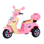 HOMCOM Moto Eléctrica Infantil Coche Triciclo Niño Moto de Juguete Batería 6V Niños 3-8 años 112x51x73cm(c-3)